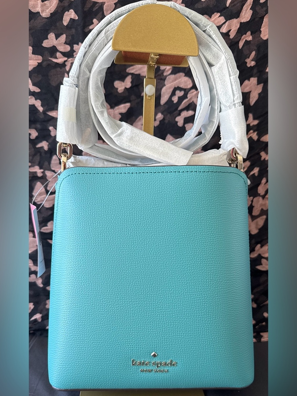 kate spade Stone Blue Small Bucket Darcy Bag - NWT & Packaging